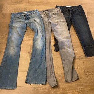Lot 3 pairs of Joe’s Jeans Sz 28